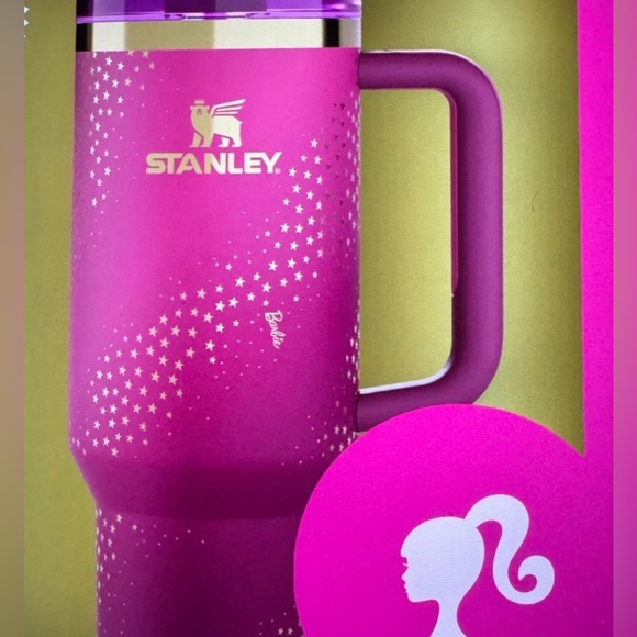 Stanley Vault Barbie 40oz Quencher Bundle Superstar + Dynamite NIB - Picture 3 of 3